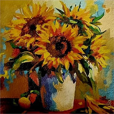 Букет подсолнухов 7